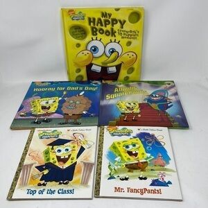 Childrens kids Nickelodeon Spongebob Squarepants books pull tab
